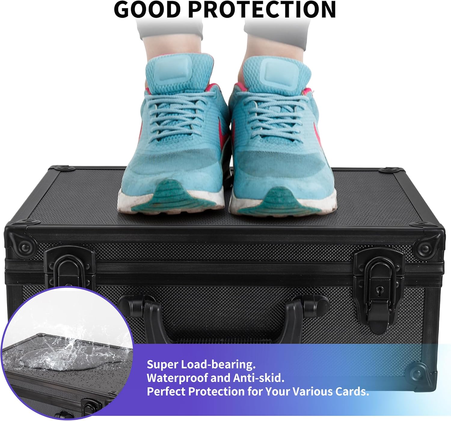 3 slots Graded Card Storage Box Case Compatible with PSA Slab