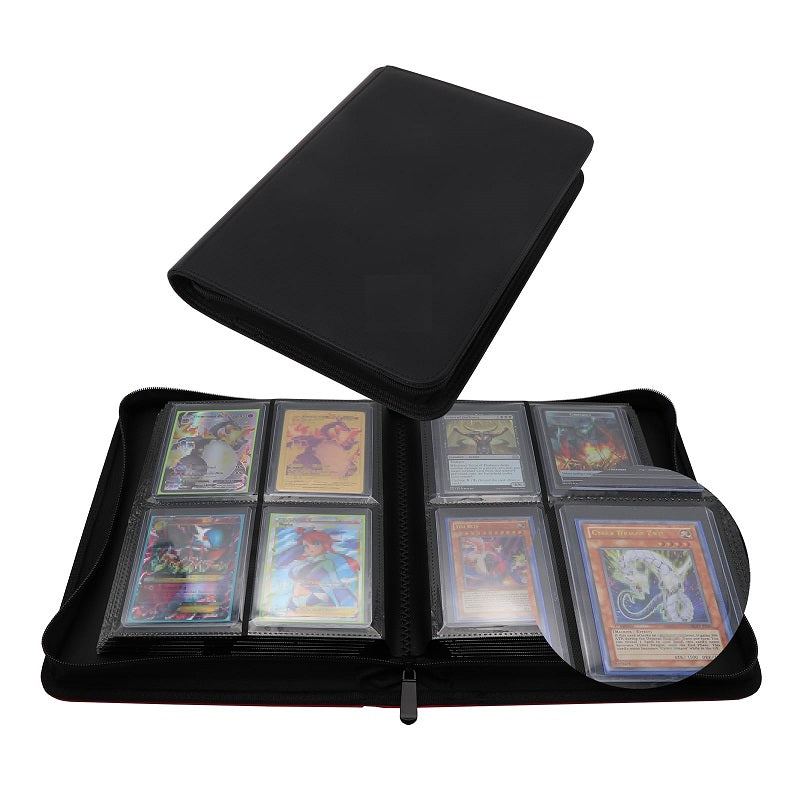 Double-Sided Pockets for Cards in 3 x 4'' card sleeves Binder