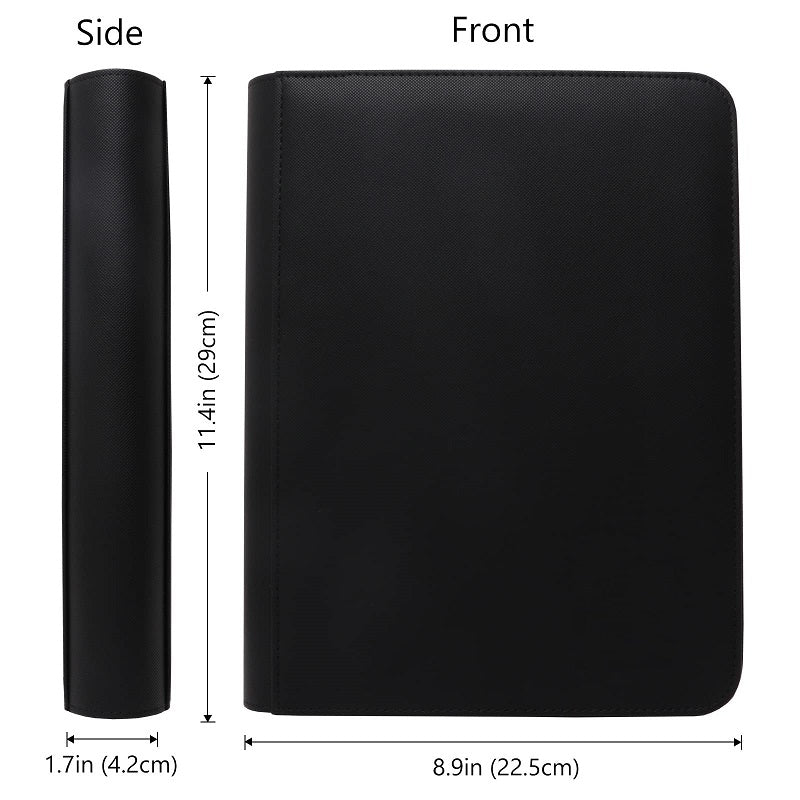 Double-Sided Pockets for Cards in 3 x 4'' card sleeves Binder