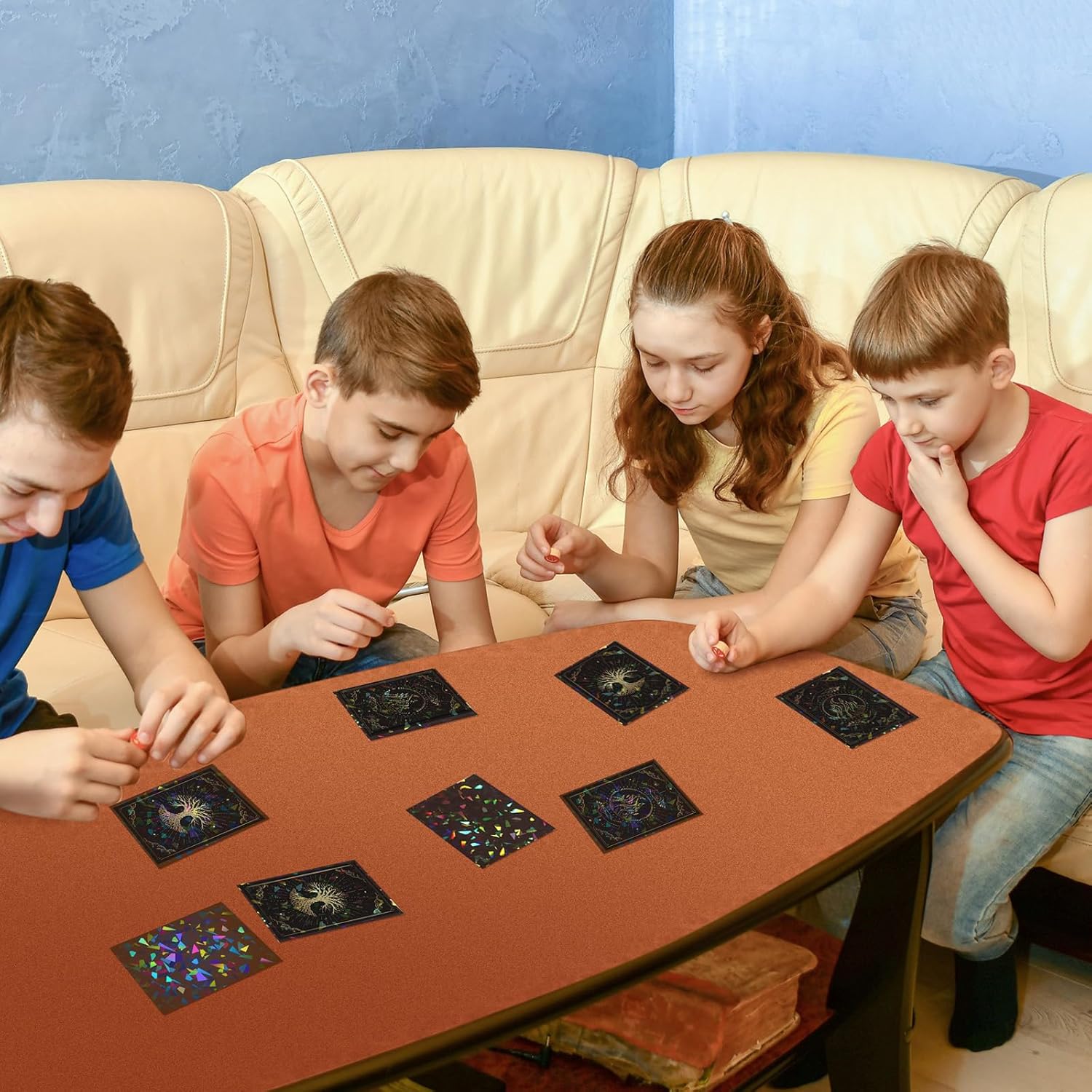 Laser Flashing Black Trading Card Sleeves Matte Kpop Card Protector Sleeves Fit for Game Card