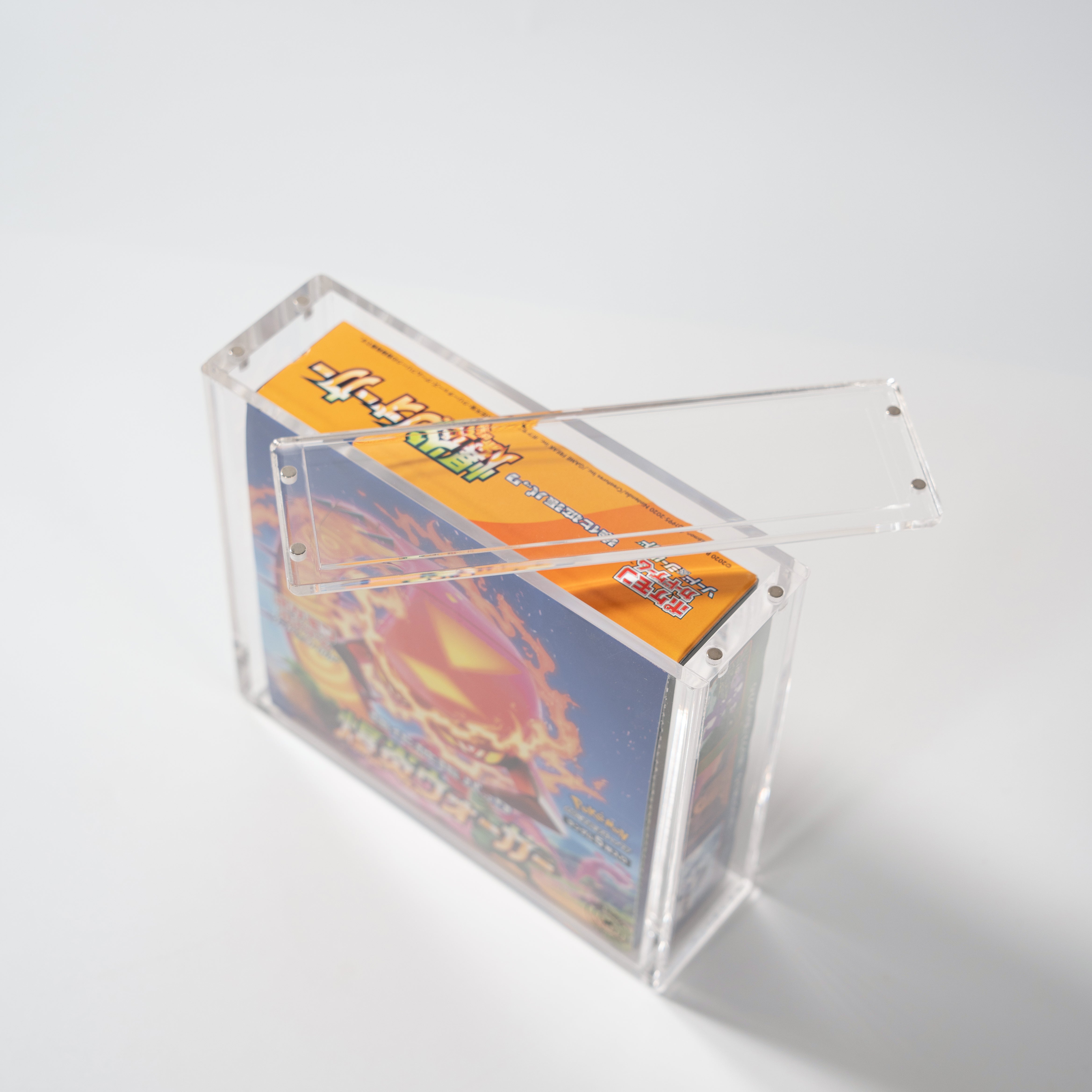 Acrylic Display Case for Japanese Booster Box with Easy Magnetic Lid