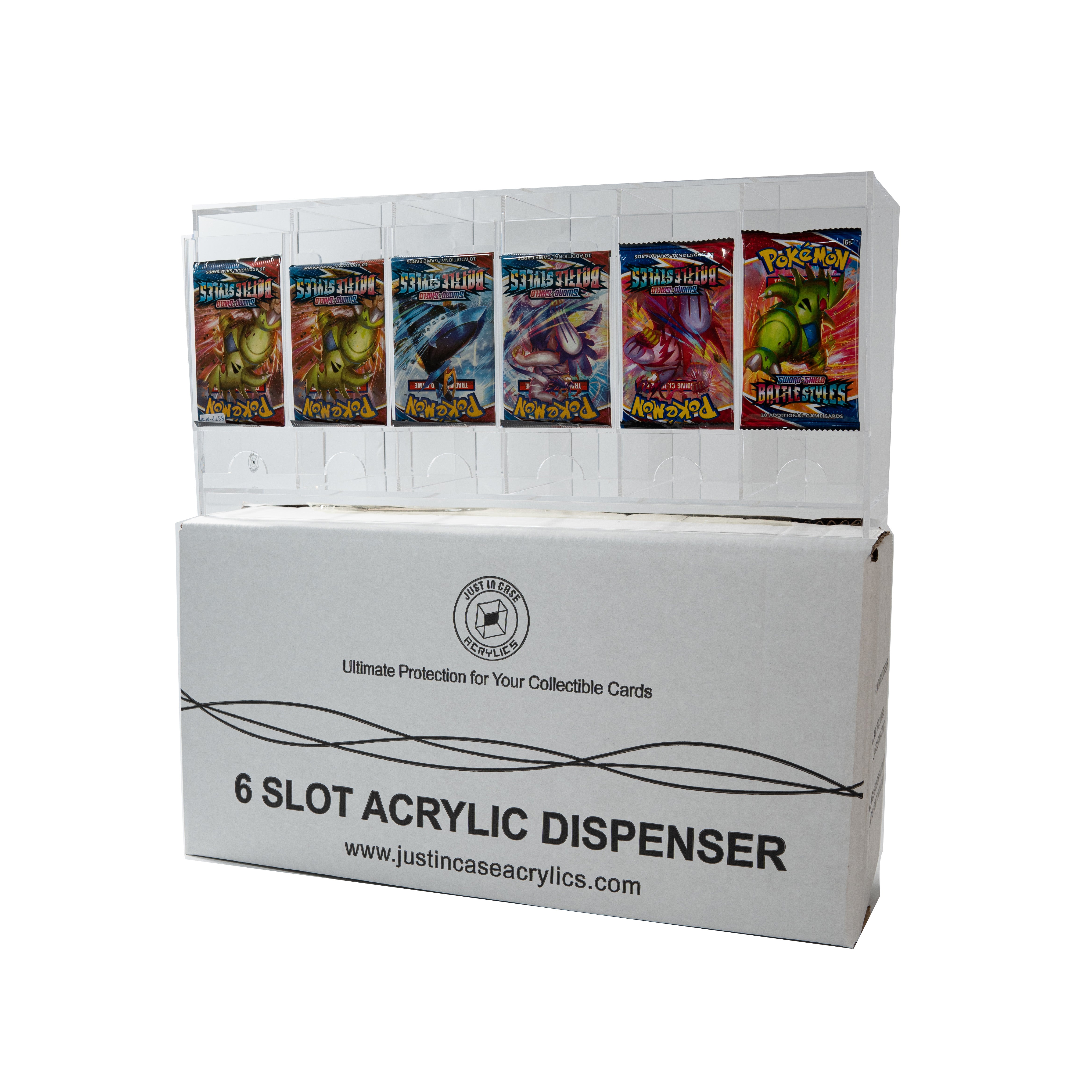 6 Slot Acrylic Pokemon Booster Pack Dispenser