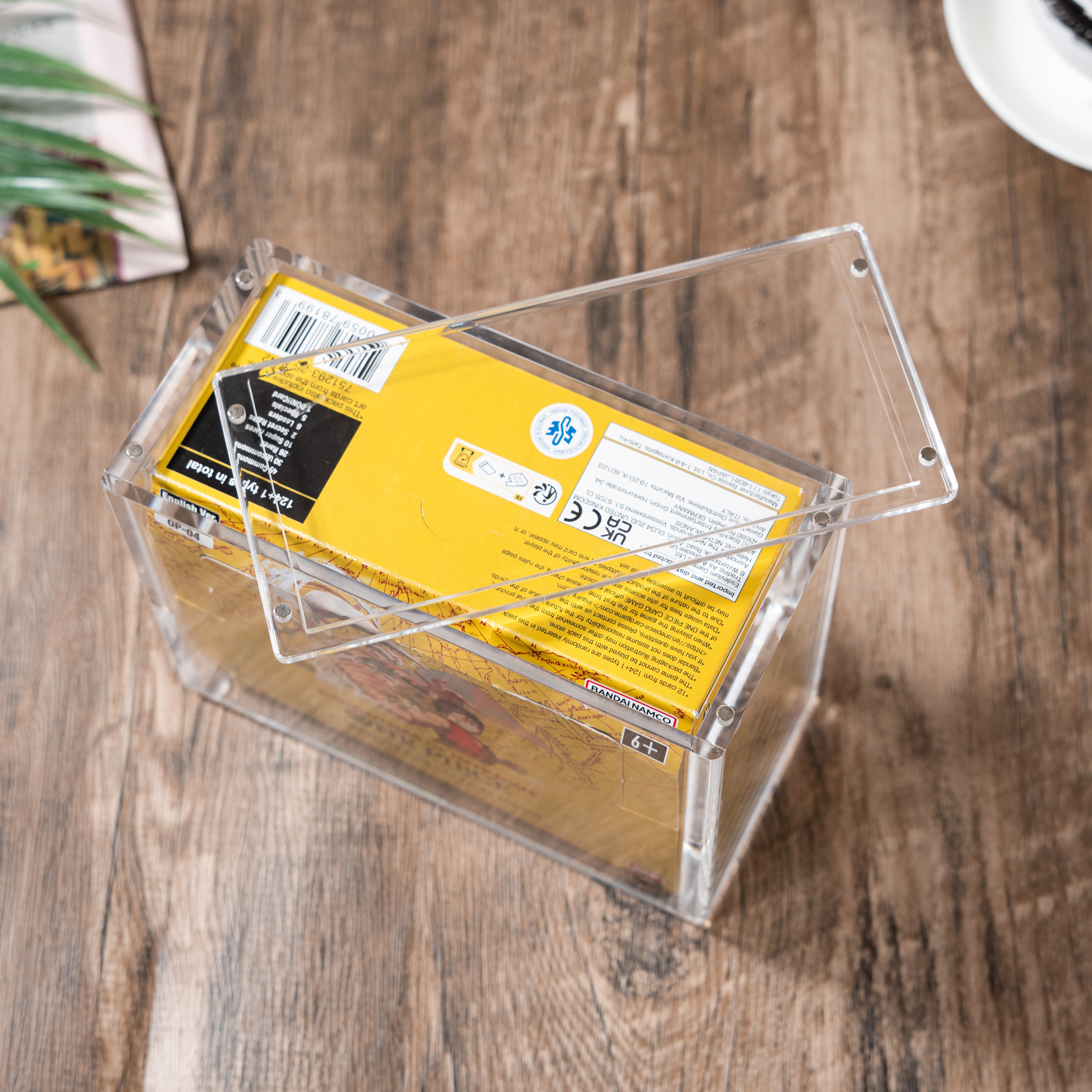 Acrylic Case Compatible with English One Piece OP-04/OP-05/OP-06 Booster Box