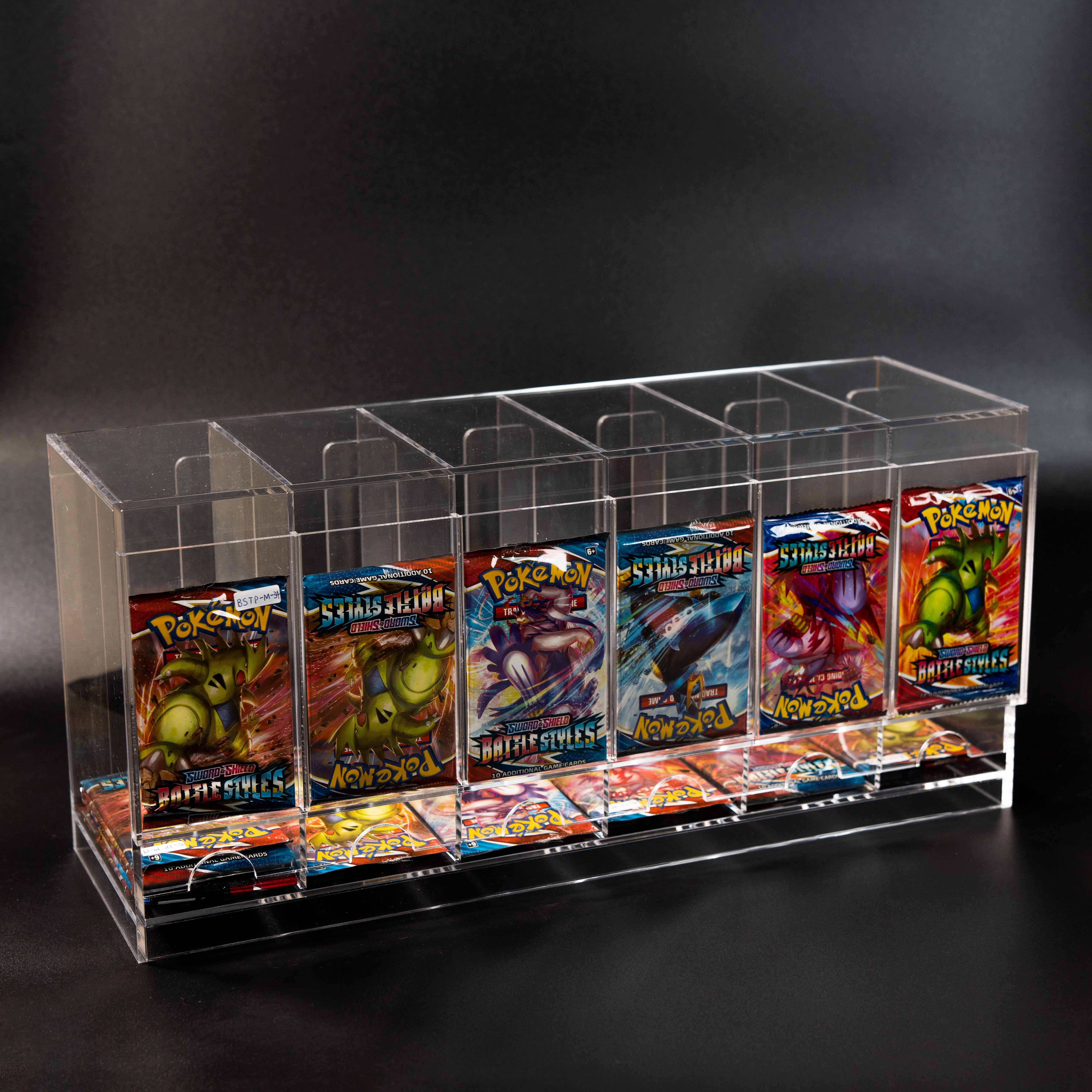 6 Slot Acrylic Pokemon Booster Pack Dispenser