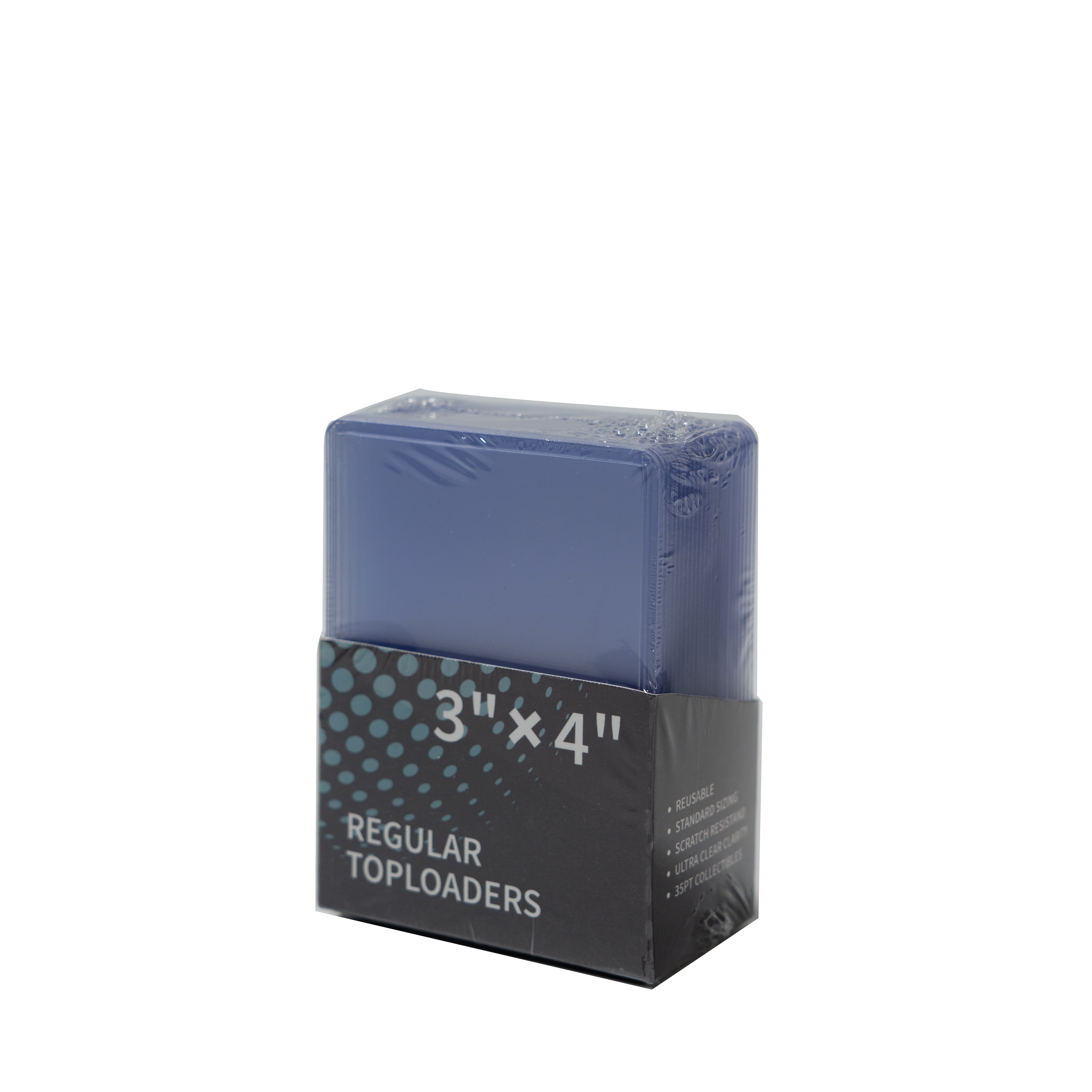 3" X 4" Clear Regular Toploader 25ct Top Loaders for Cards Baseball Card Protectors Hard Plastic Sleeves